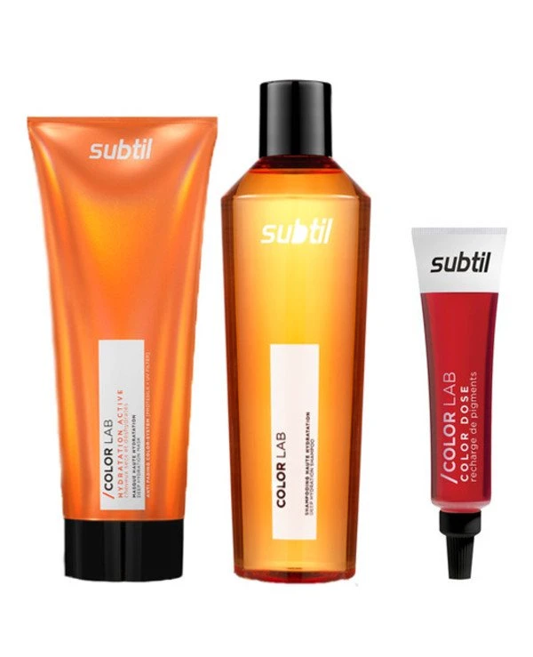 Subtil - Set Subtil Color Lab Hydratation Active - Intensive moisturizing (shampoo + mask + direct dye)  