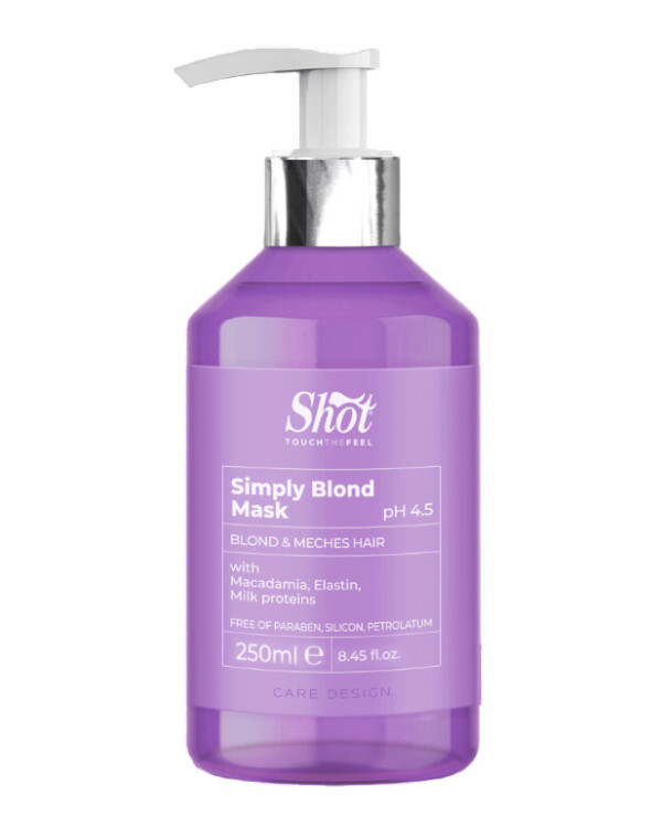 Shot - Mask for bleached and bleached hair Simply Blond Mashera Mask 250ml