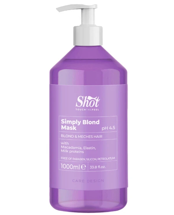 Shot - Маска для осветленных и мелированных волос Simply Blond Mashera Mask 1000 мл