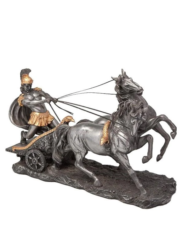 Veronese - Статуэтка "Римский воин на колеснице" (17 см) 72011A7  Бронзовый