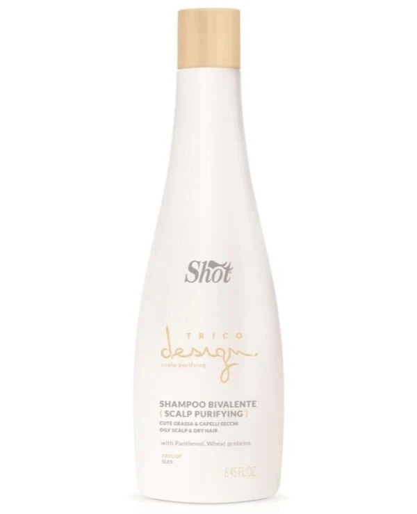 Shot - Шампунь двойного действия для жирной кожи головы и сухих волос Bivalente Shampoo 250 мл