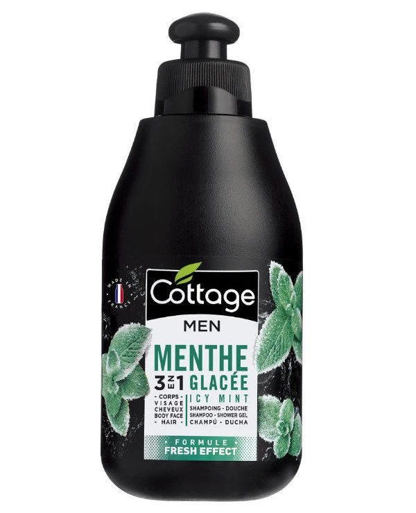 Cottage - Гель для душа Ледяная мята Shampoo-Shower Gel 3 in 1 Icy Mint Fresh Effect 250 мл
