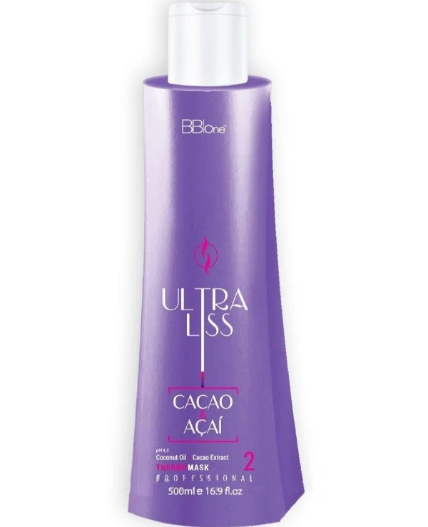 BBOne Маска Кератиновое выпрямление | BBOne Cacao&Acai Ultra Liss Thermo Mask цена, фото, купить