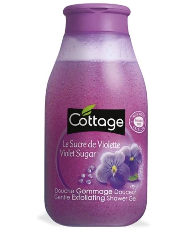Cottage - Гель-эксфолиант для душа Фиалка Violet Gentle Exfoliating Shower Gel 250 мл
