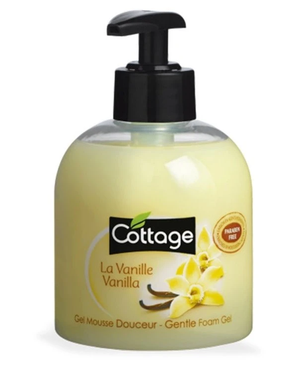 Cottage - Жидкое мыло с помпой - Ваниль Vanilla Gentle Foam Gel 300 мл