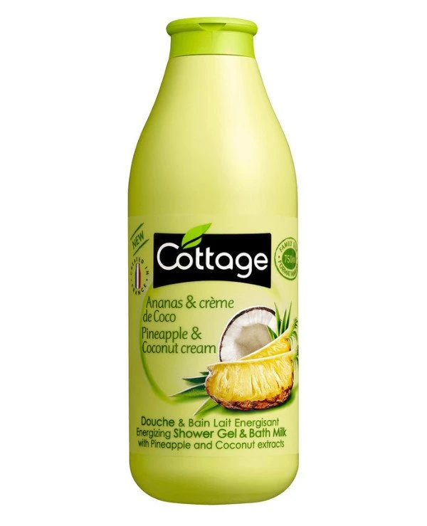 Cottage - Energy shower gel and bath Pineapple & Coconut Milk Energizing Shower Gel and Bath Milk 750ml